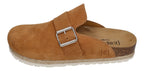 ESPADRIJ L'ORIGINALE Pantolette - CLOQ VELOUR BOUCLE - cognac