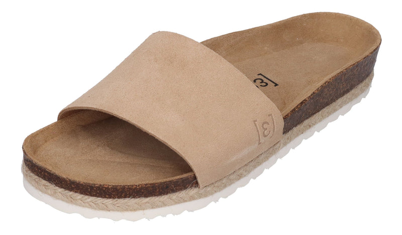 ESPADRIJ L'ORIGINALE Pantoletten COPINE VELOUR beige fonce