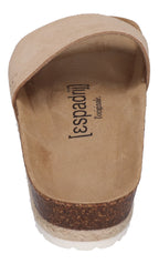 ESPADRIJ L'ORIGINALE Pantoletten COPINE VELOUR beige fonce