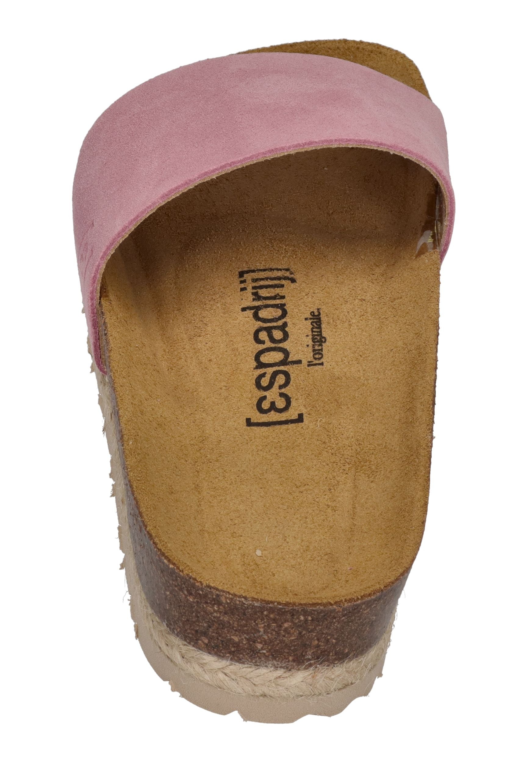 ESPADRIJ L'ORIGINALE Damen Pantolette COPINE VELOUR 2.0 rose