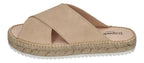 ESPADRIJ L'ORIGINALE Pantolette - CROISETTE VELOUR LOW - beige