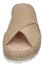 ESPADRIJ L'ORIGINALE Pantolette - CROISETTE VELOUR LOW - beige