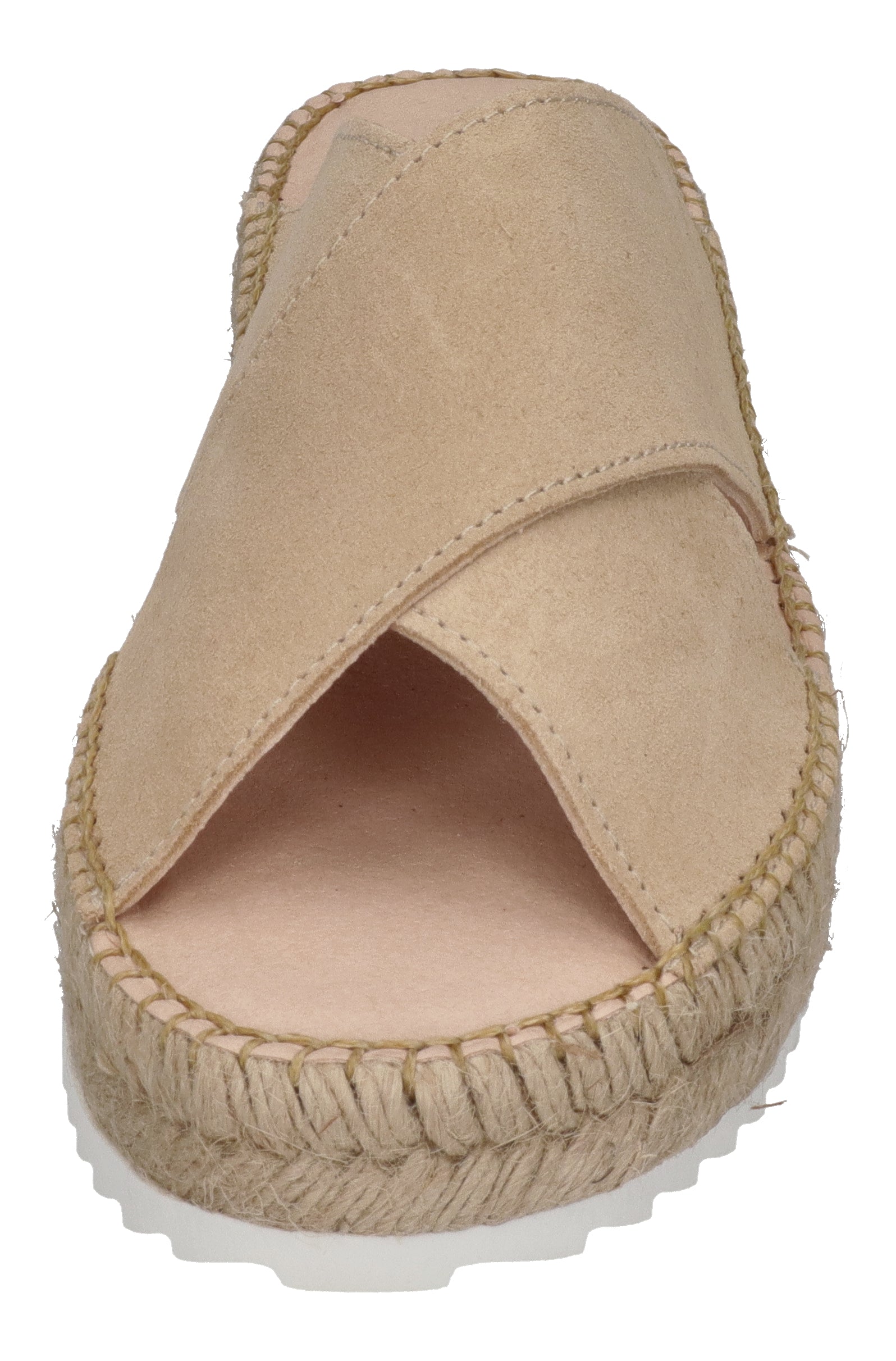 ESPADRIJ L'ORIGINALE Pantolette - CROISETTE VELOUR LOW - beige
