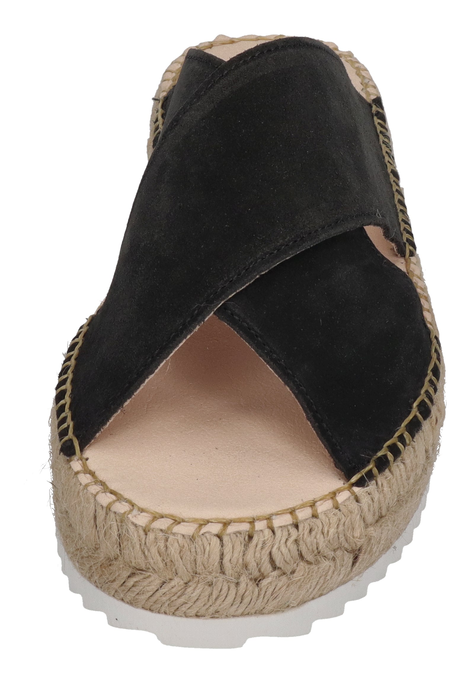 ESPADRIJ L'ORIGINALE Pantolette - CROISETTE VELOUR LOW - noir