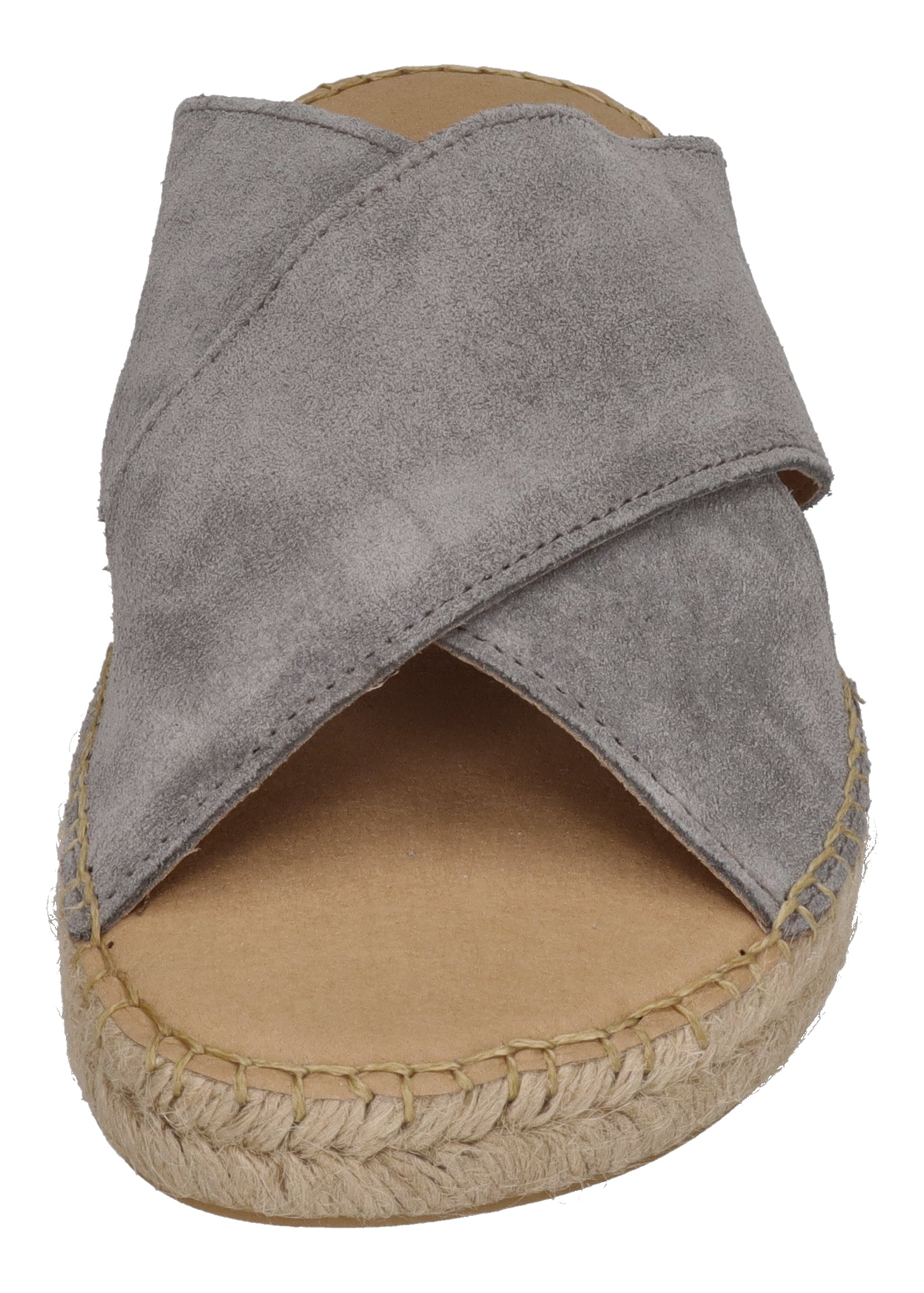 ESPADRIJ L'ORIGINALE Pantolette - CROISETTE VELOUR MEN - asphalt