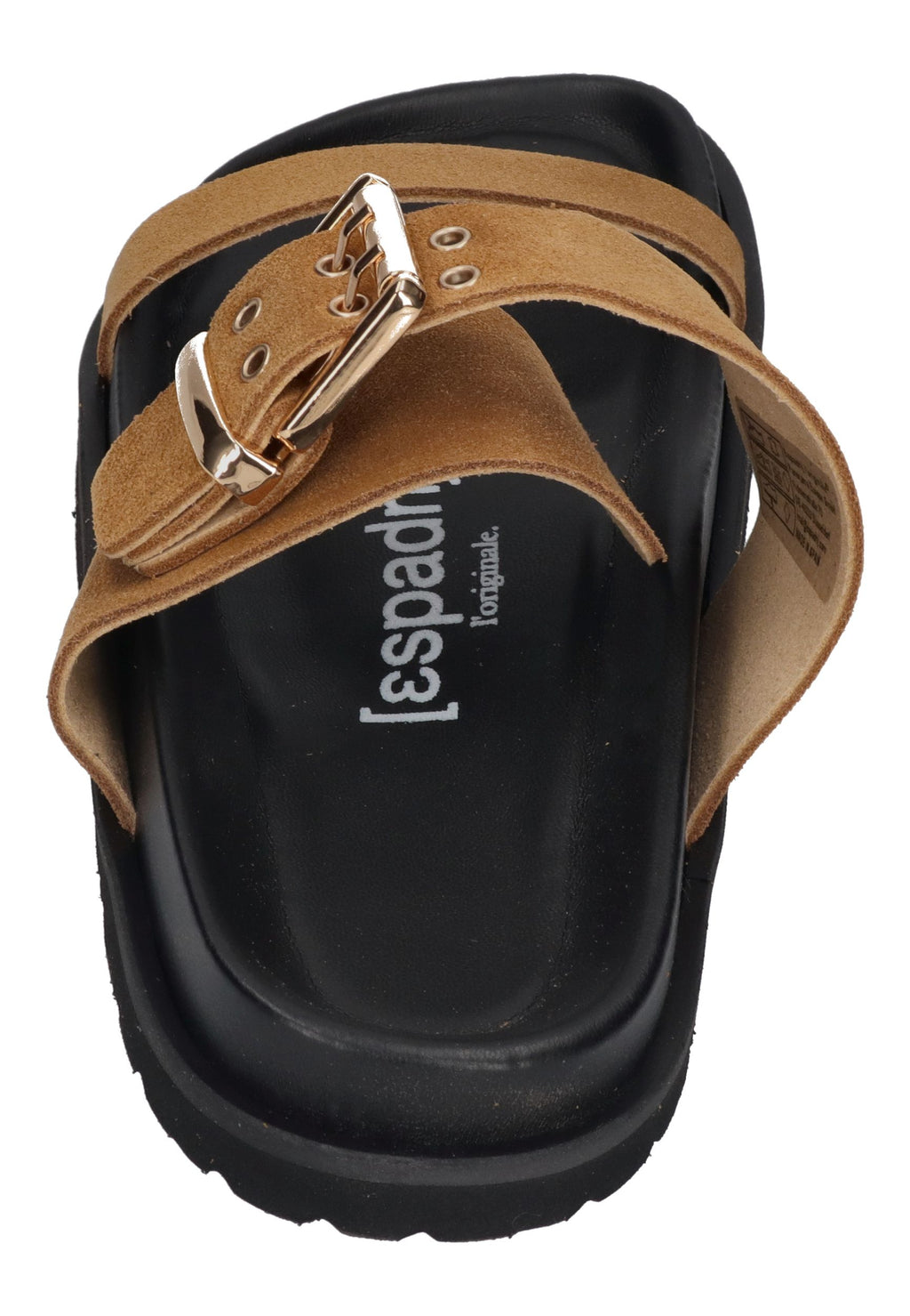 ESPADRIJ L'ORIGINALE Pantolette NOVA VELOUR BOLD tan clair