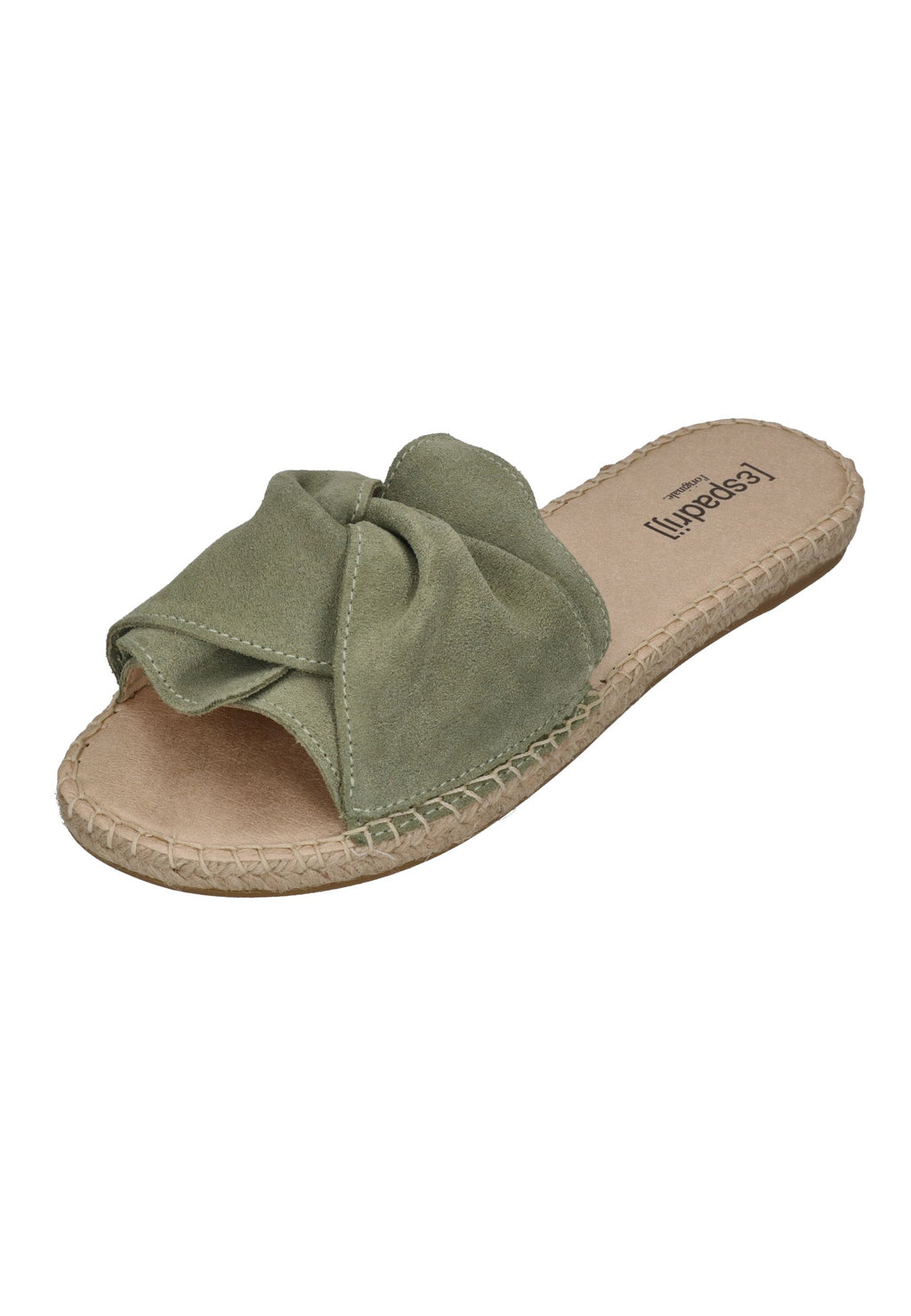 ESPADRIJ L'ORIGINALE Damen Pantolette PLAGE BOUCLE VELOUR sage