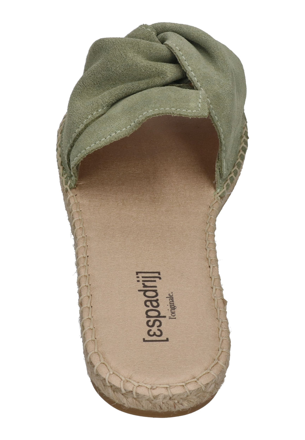 ESPADRIJ L'ORIGINALE Damen Pantolette PLAGE BOUCLE VELOUR sage