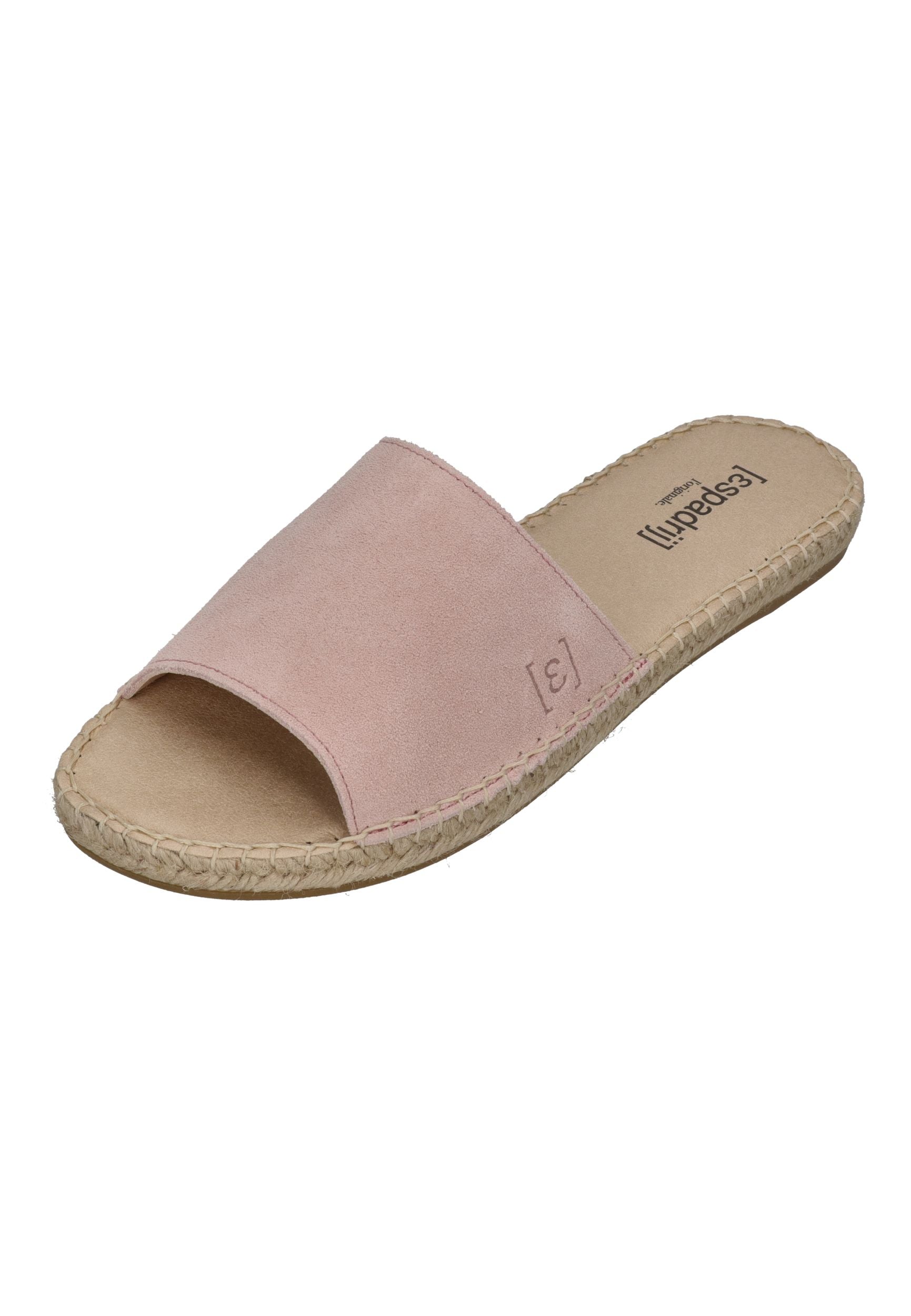 ESPADRIJ L'ORIGINALE Damen Pantolette PLAGE VELOUR rose