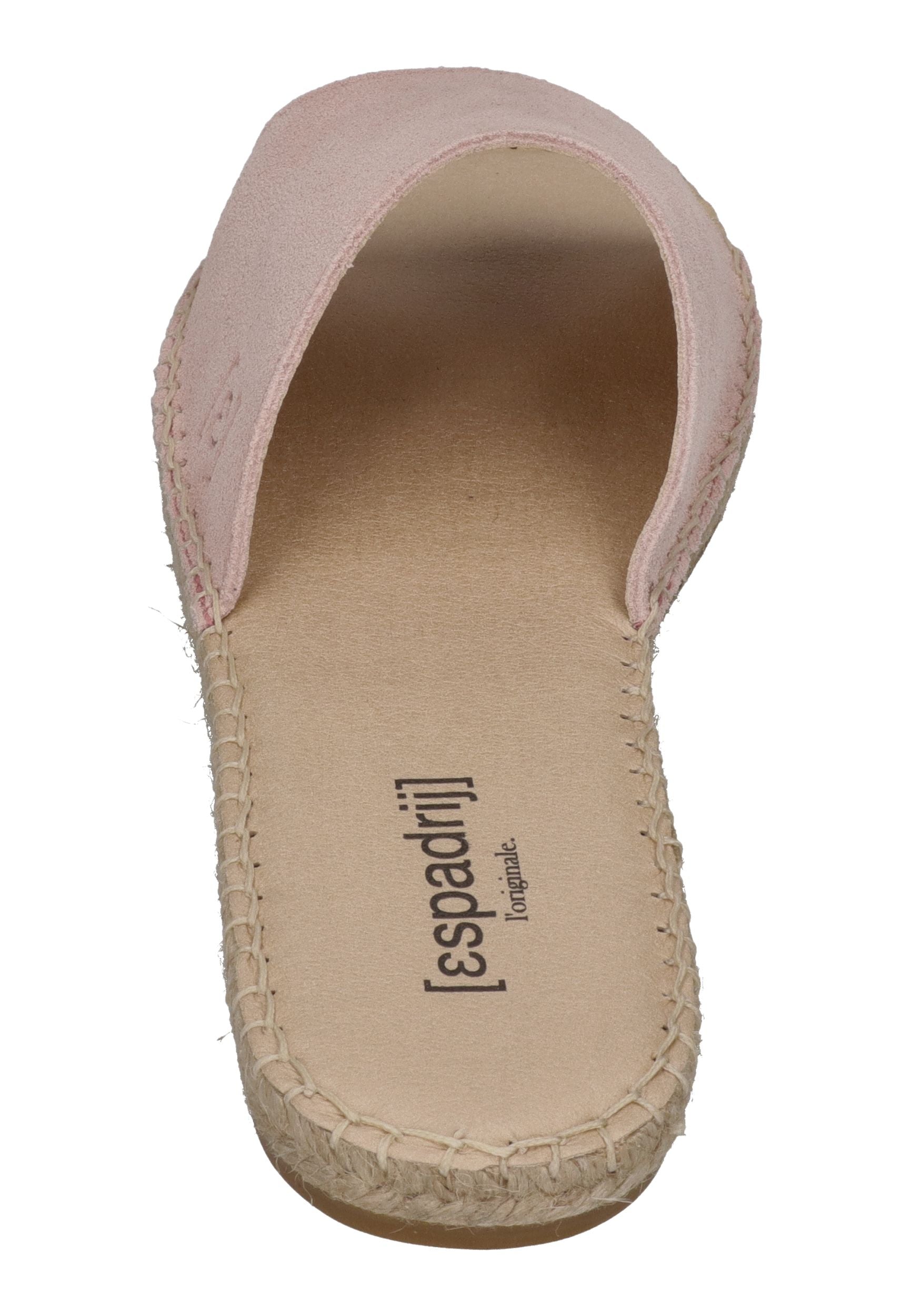 ESPADRIJ L'ORIGINALE Damen Pantolette PLAGE VELOUR rose