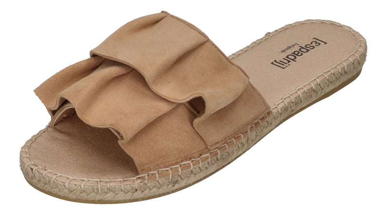 ESPADRIJ L'ORIGINALE Pantoletten - PLAGE VOLANT - beige