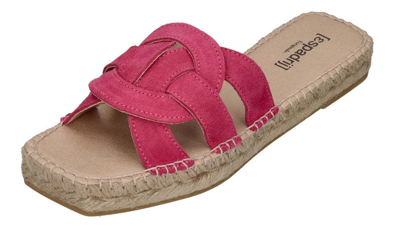 ESPADRIJ L'ORIGINALE Pantoletten - TOURS VELOUR - pink