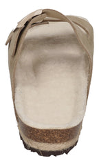 ESPADRIJ L'ORIGINALE Pantoletten AMI VELOUR TEDDY sable
