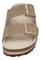 ESPADRIJ L'ORIGINALE Pantoletten AMI VELOUR TEDDY sable