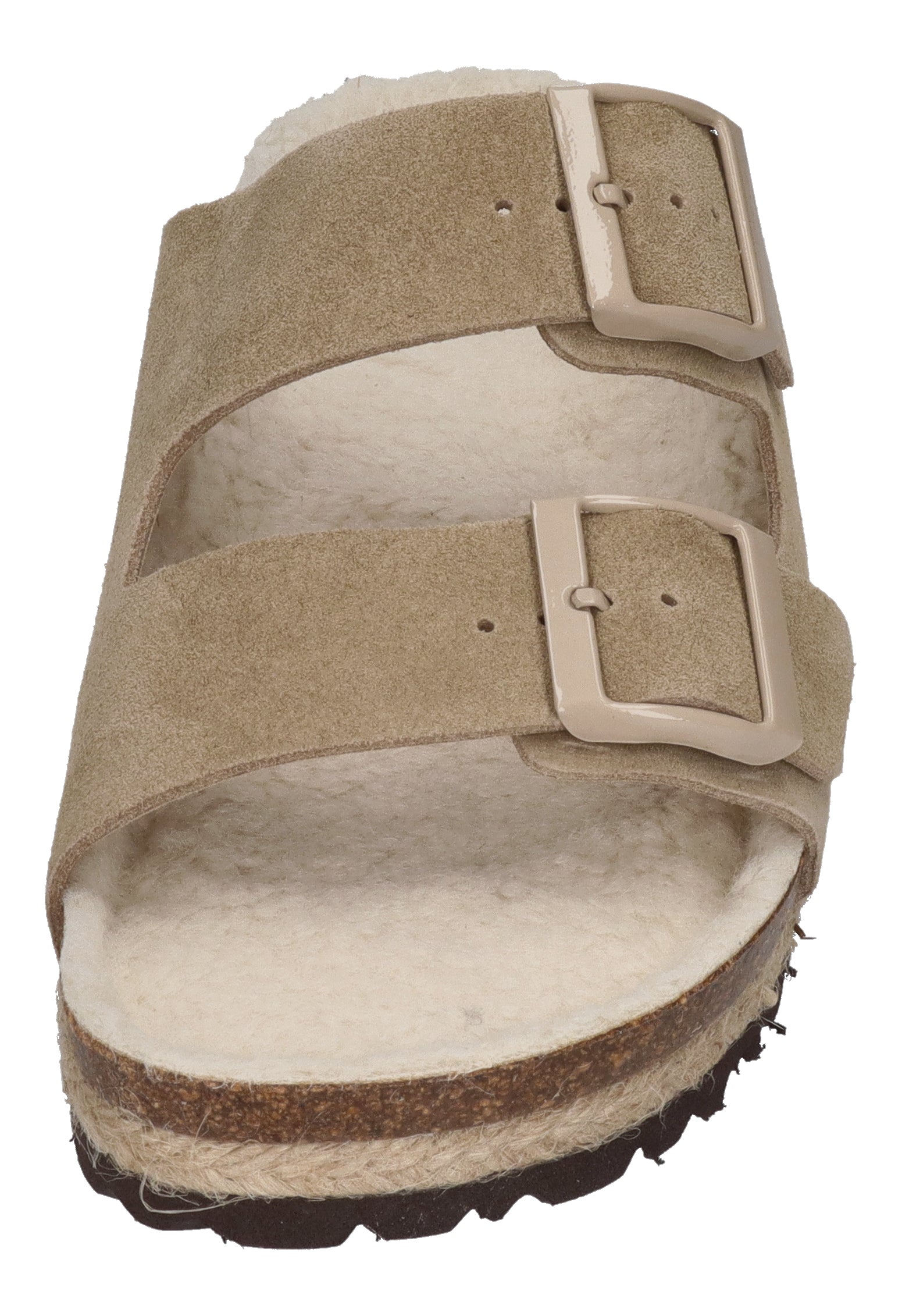 ESPADRIJ L'ORIGINALE Pantoletten AMI VELOUR TEDDY sable