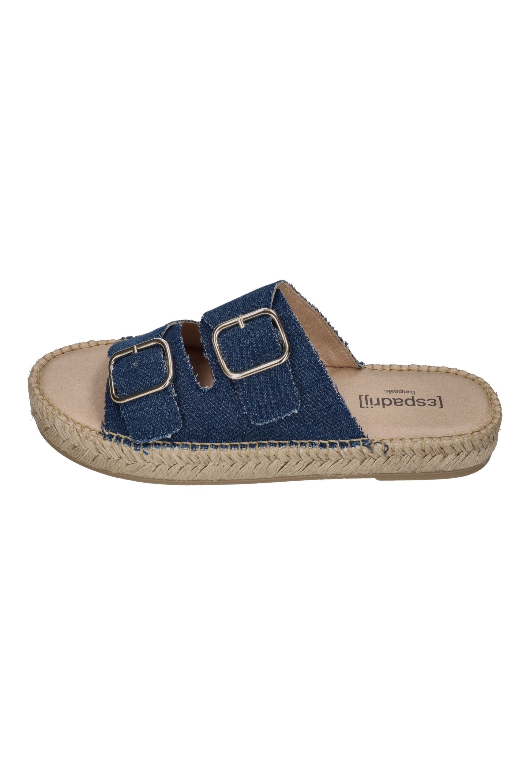 ESPADRIJ L'ORIGINALE Pantoletten CLAQUETTE JEANS marine