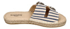 ESPADRIJ L'ORIGINALE Pantoletten CLAQUETTE STRIPES marine