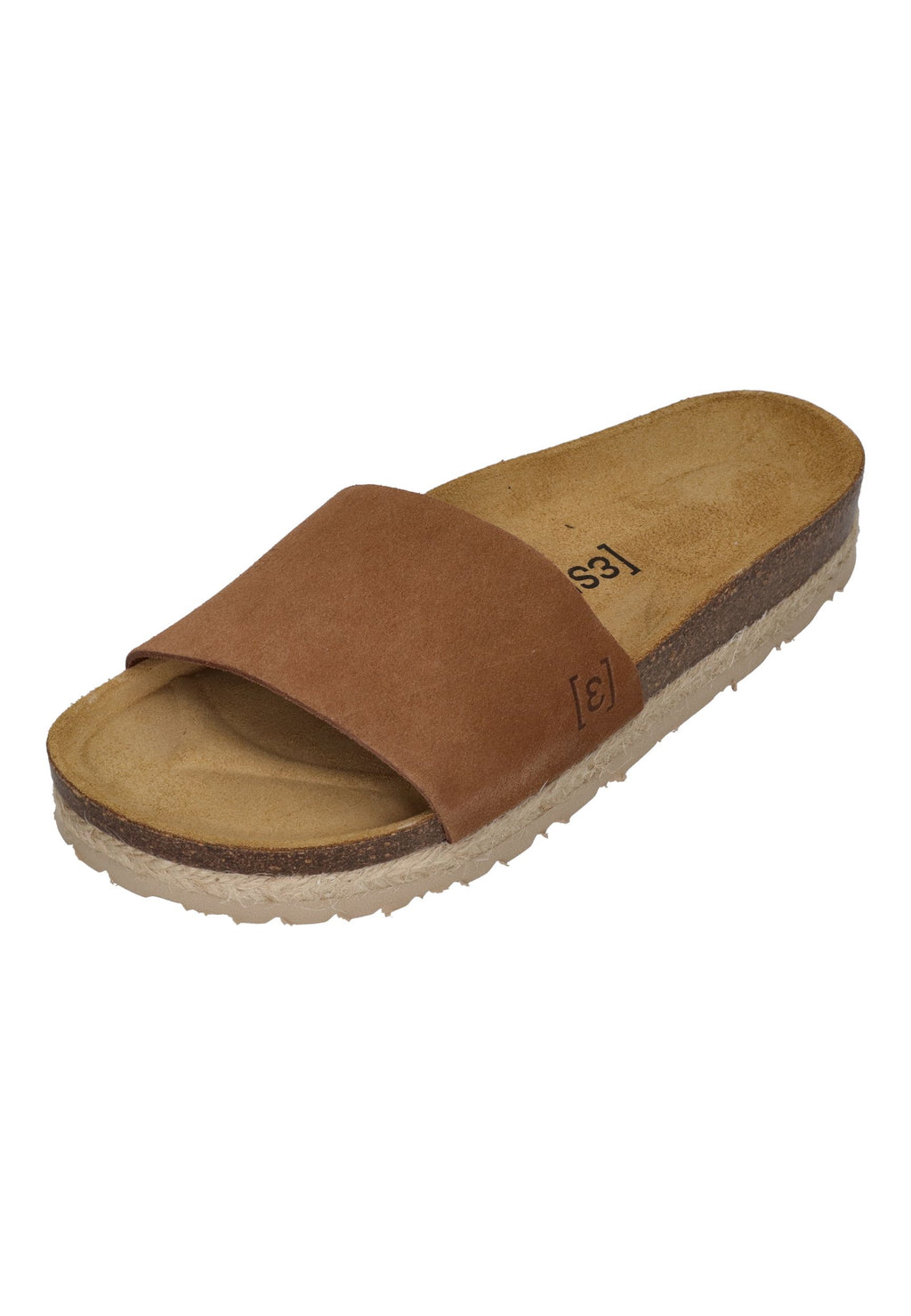 ESPADRIJ L'ORIGINALE Damen Pantoletten COPINE VELOUR cognac