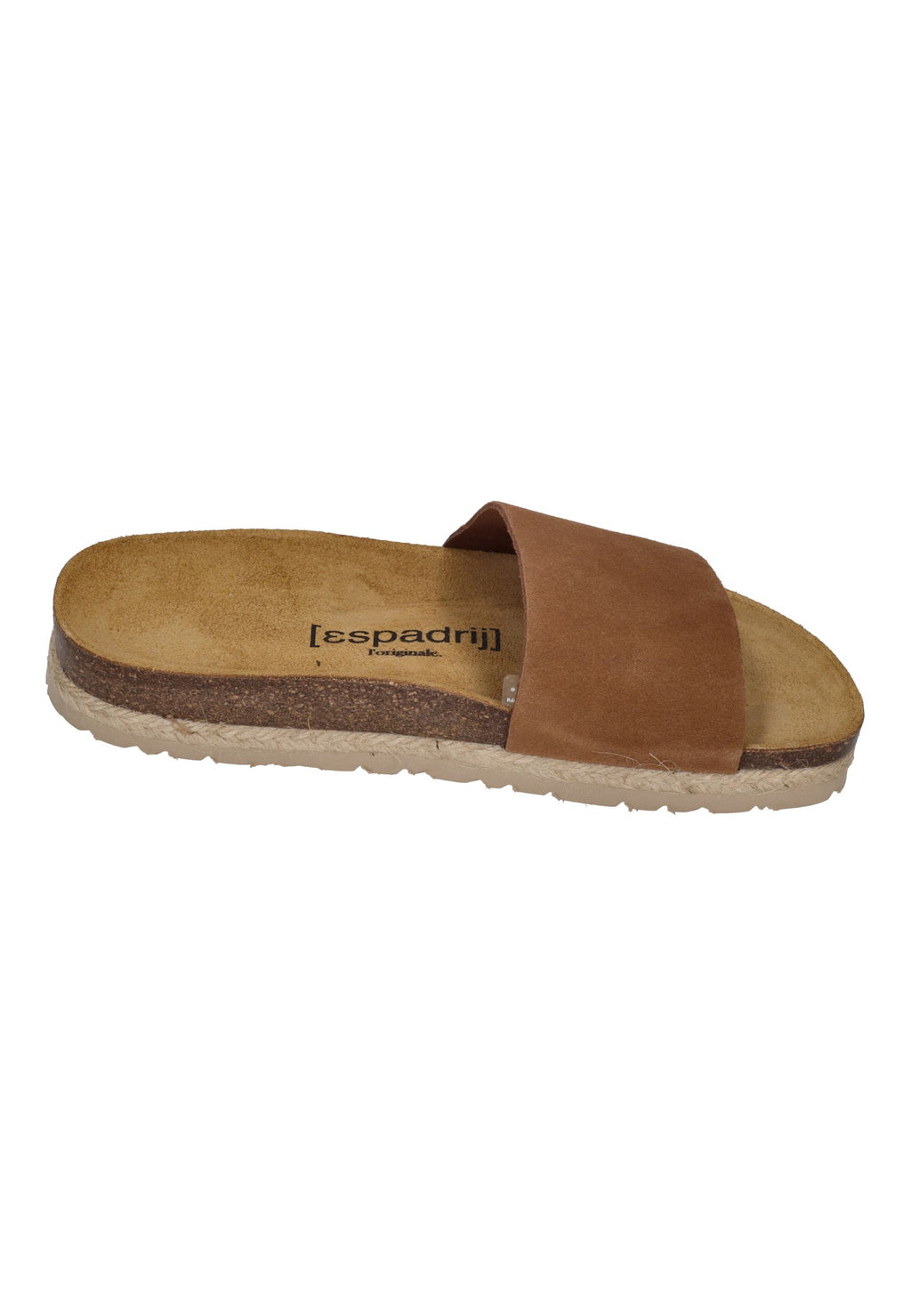 ESPADRIJ L'ORIGINALE Damen Pantoletten COPINE VELOUR cognac