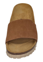 ESPADRIJ L'ORIGINALE Damen Pantoletten COPINE VELOUR cognac