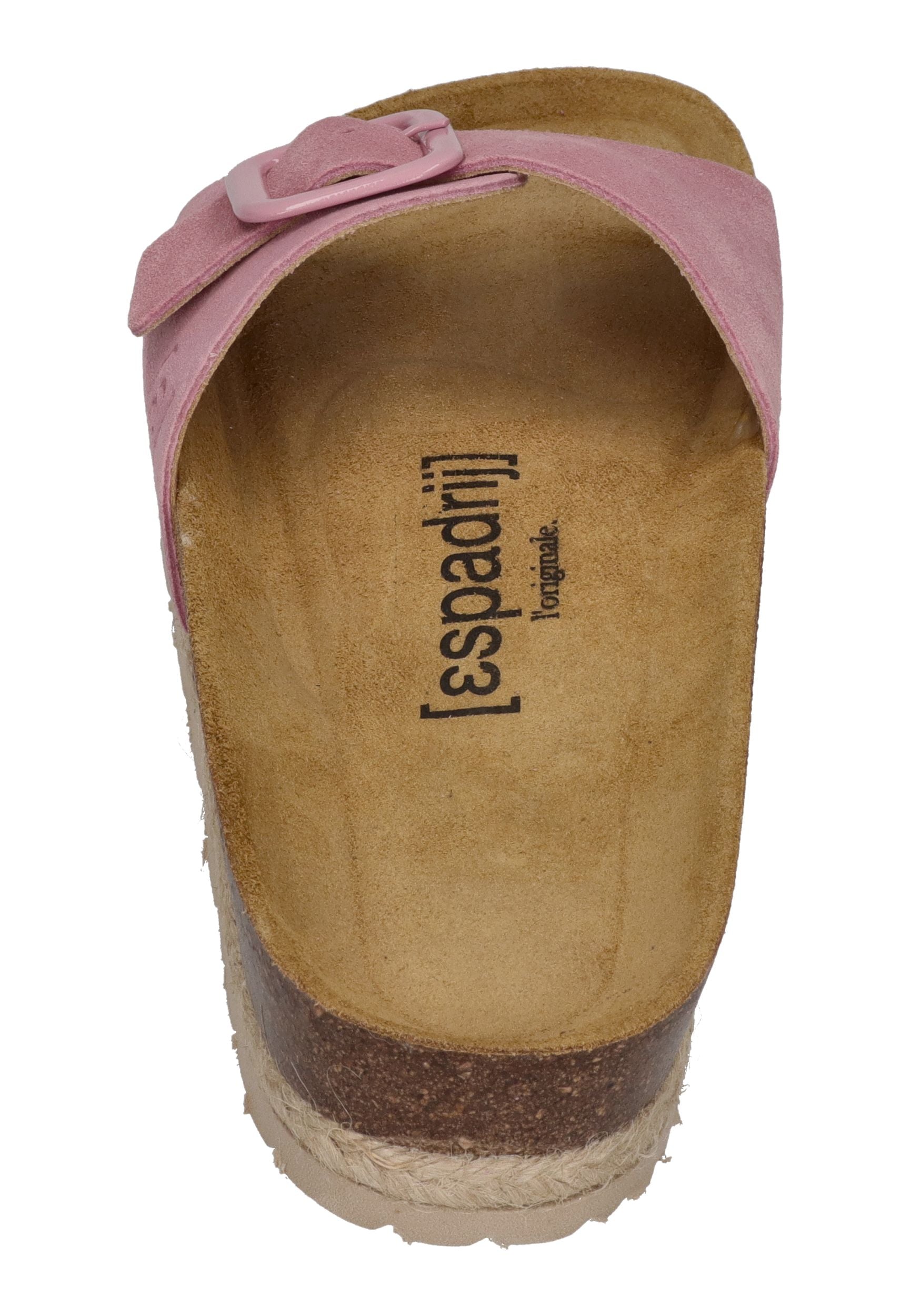 ESPADRIJ L'ORIGINALE Pantoletten COPINE MONO VELOUR pink