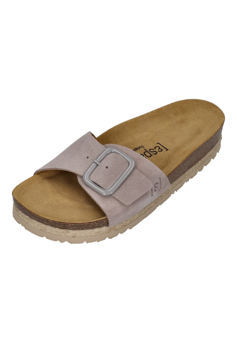 ESPADRIJ L'ORIGINALE Damen Pantoletten COPINE MONO VELOUR sable