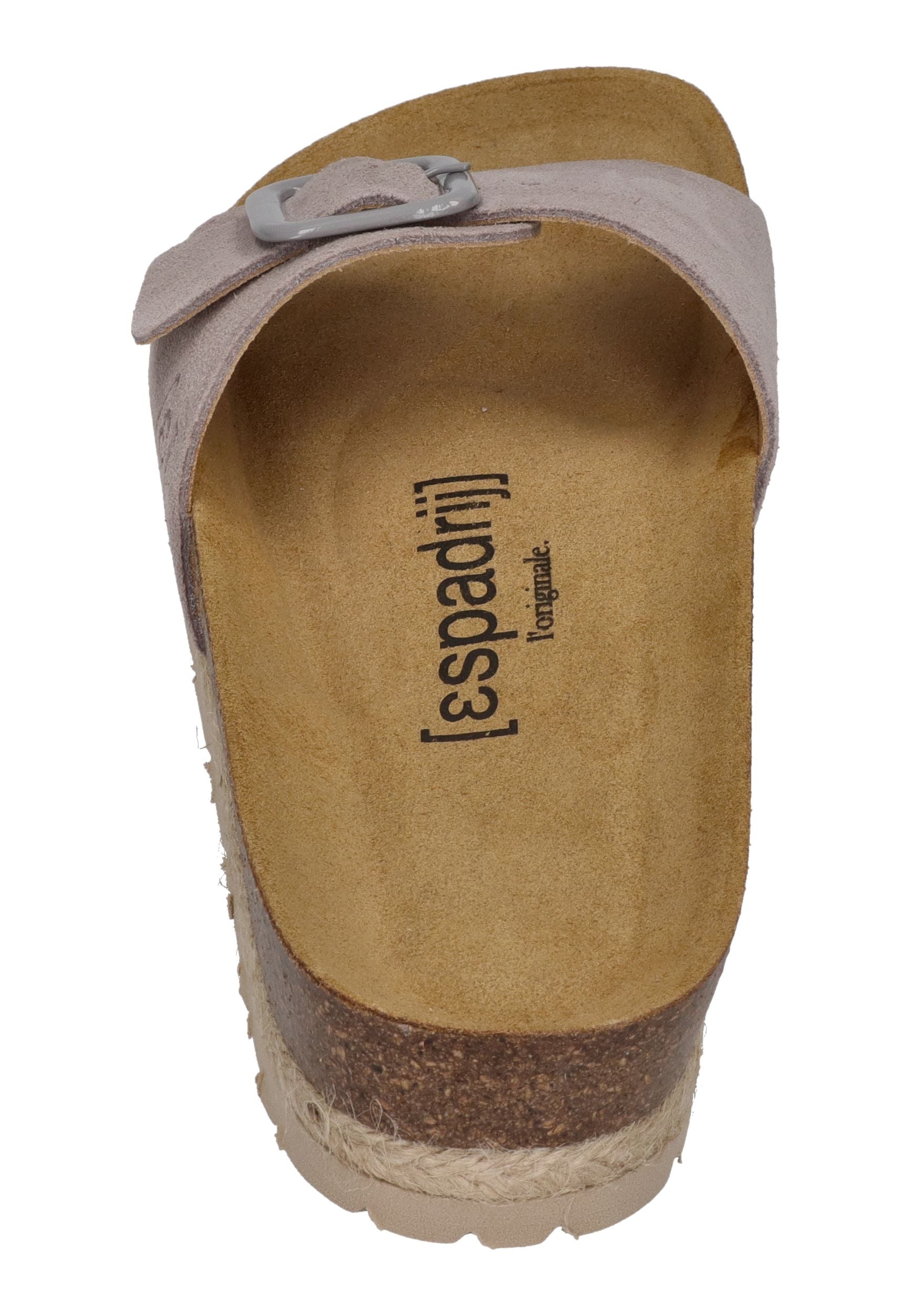 ESPADRIJ L'ORIGINALE Pantoletten COPINE MONO VELOUR sable