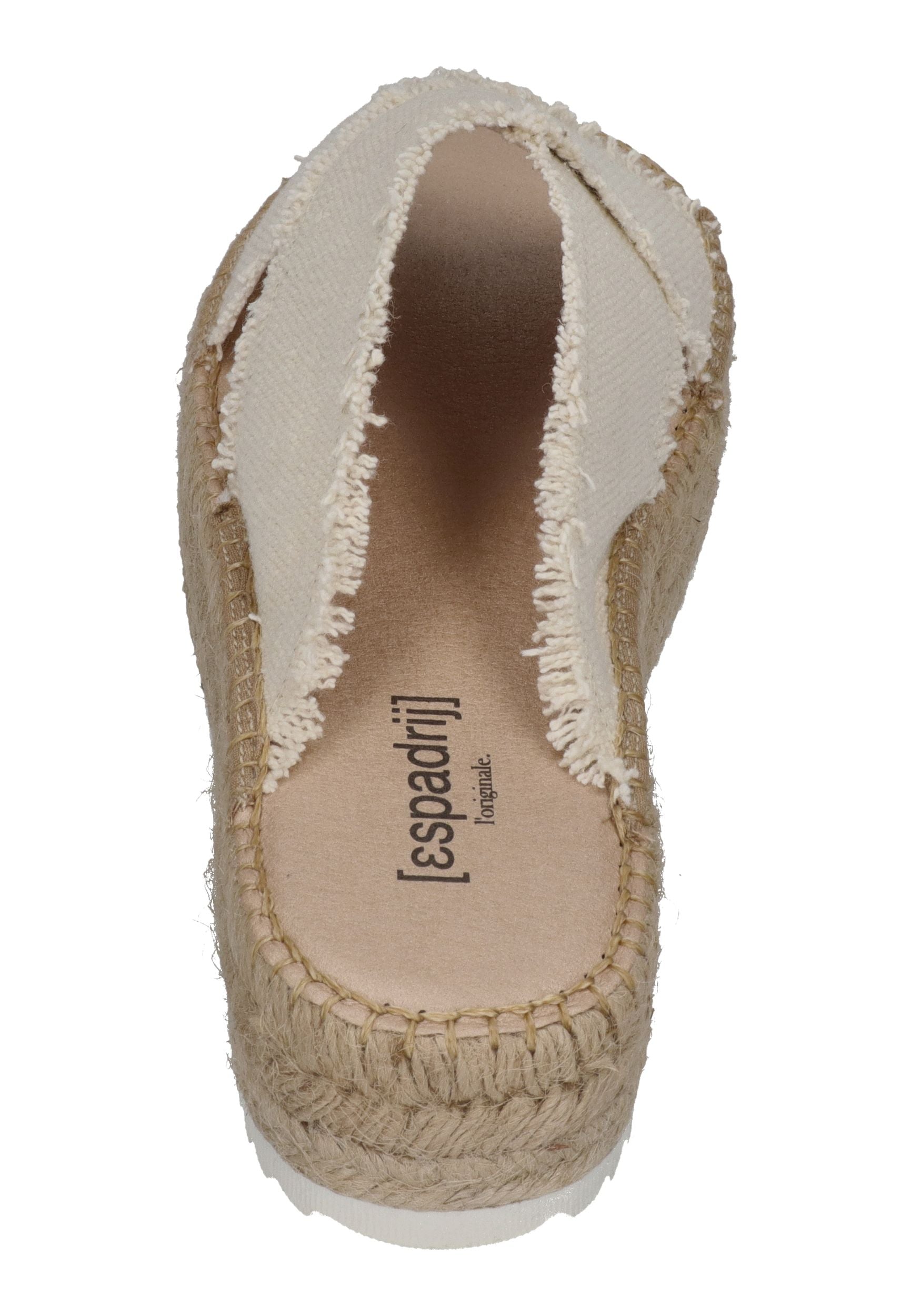 ESPADRIJ L'ORIGINALE Damen Pantolette CROISETTE LINEN nature