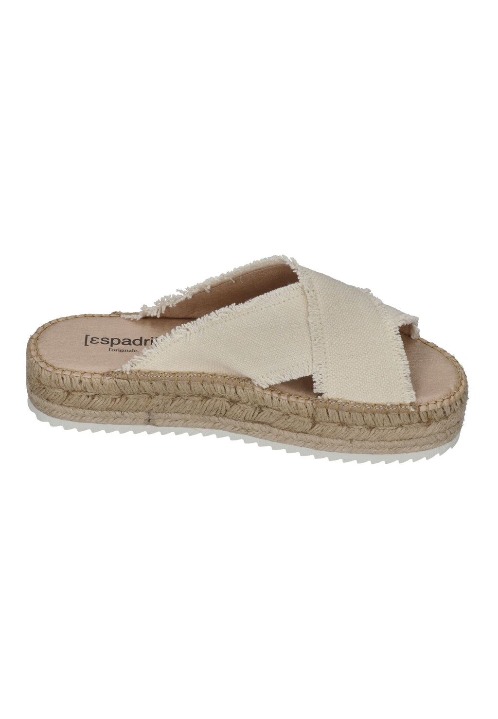 ESPADRIJ L'ORIGINALE Damen Pantolette CROISETTE LINEN nature