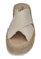 ESPADRIJ L'ORIGINALE Damen Pantolette CROISETTE LINEN nature
