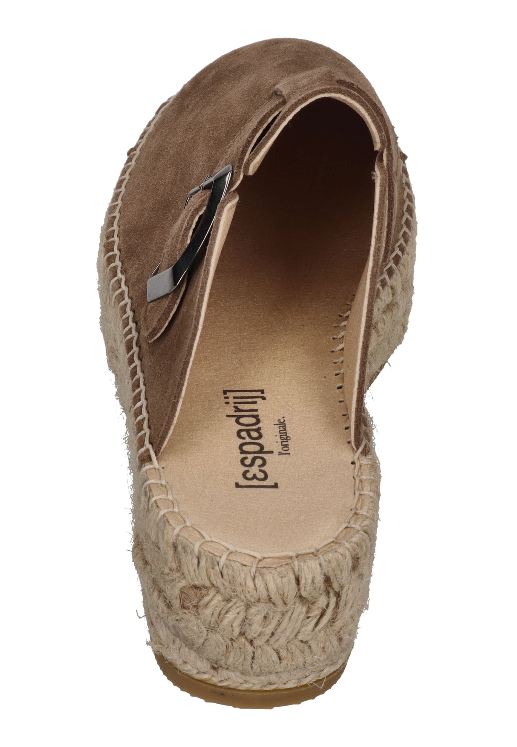 ESPADRIJ L'ORIGINALE Pantoletten Clogs CLOQ VELOUR HIGH marron