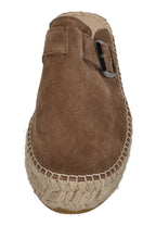 ESPADRIJ L'ORIGINALE Damen Pantoletten Clogs CLOQ VELOUR HIGH marron