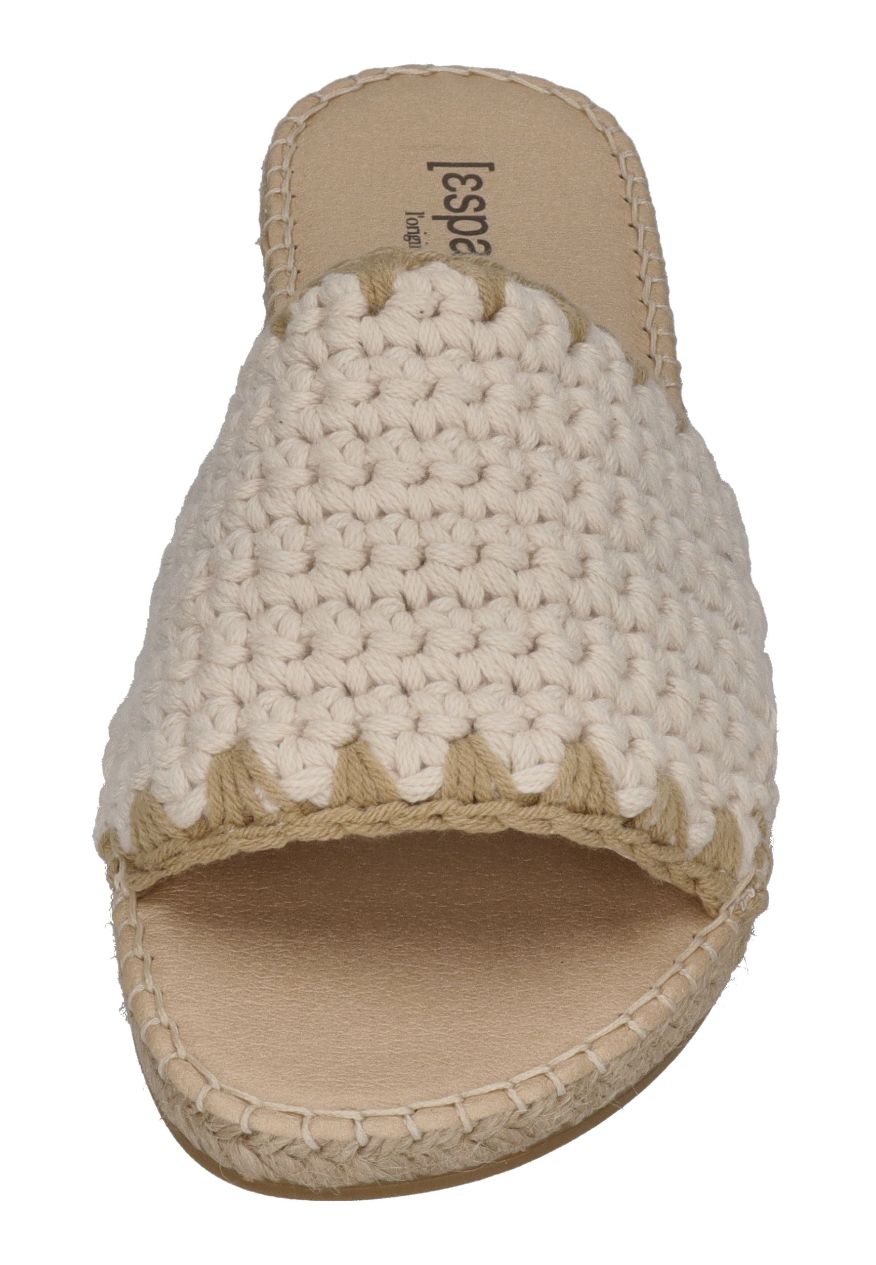 ESPADRIJ L'ORIGINALE Pantoletten PLAGE CHROCHET nature