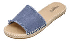 ESPADRIJ L'ORIGINALE Pantoletten PLAGE LINEN dusty blue