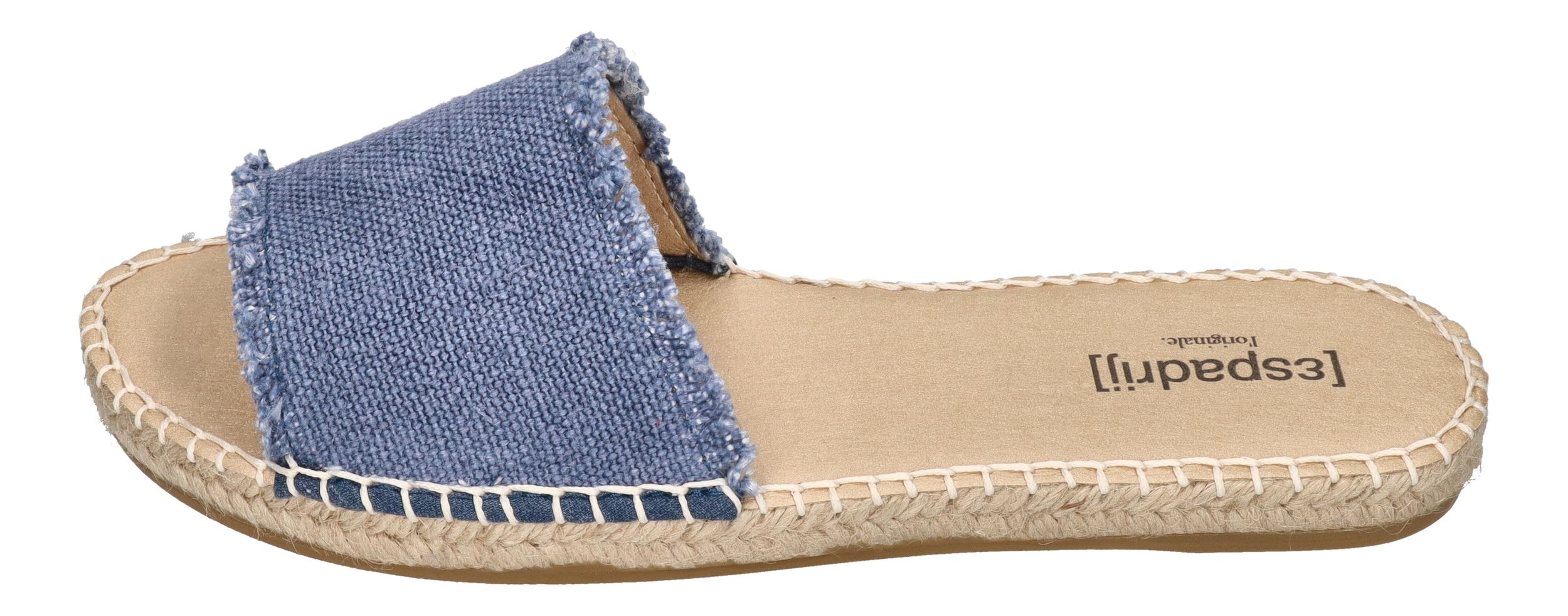 ESPADRIJ L'ORIGINALE Pantoletten PLAGE LINEN dusty blue