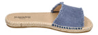 ESPADRIJ L'ORIGINALE Pantoletten PLAGE LINEN dusty blue