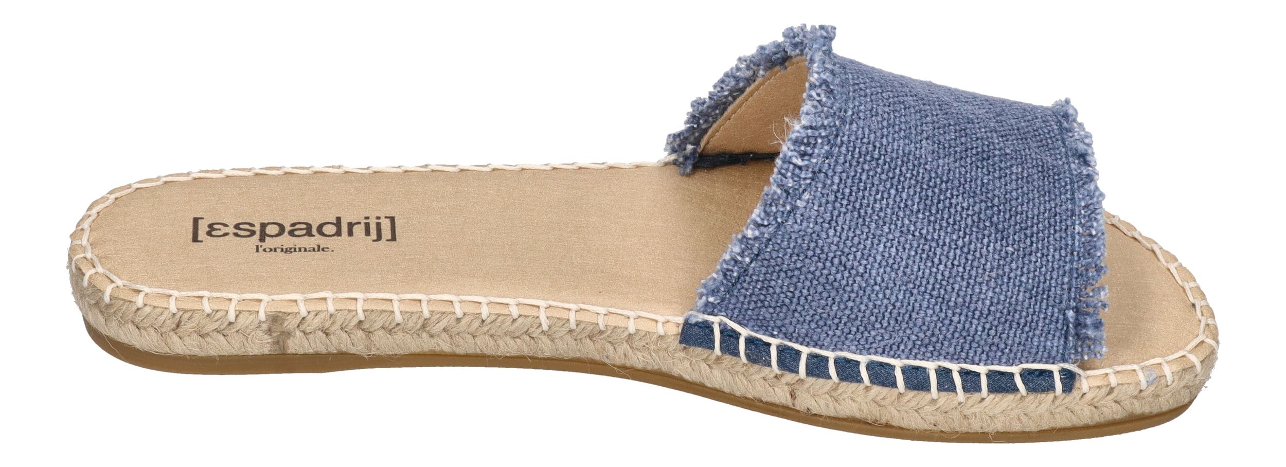 ESPADRIJ L'ORIGINALE Pantoletten PLAGE LINEN dusty blue