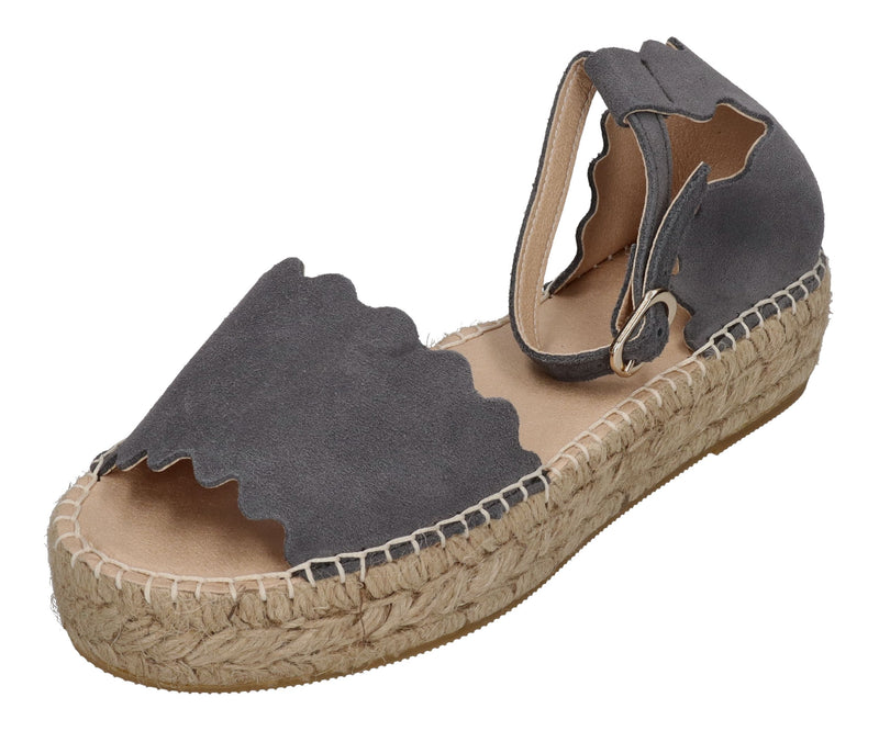 ESPADRIJ L'ORIGINALE Plateausandalette - LYON - asphalt