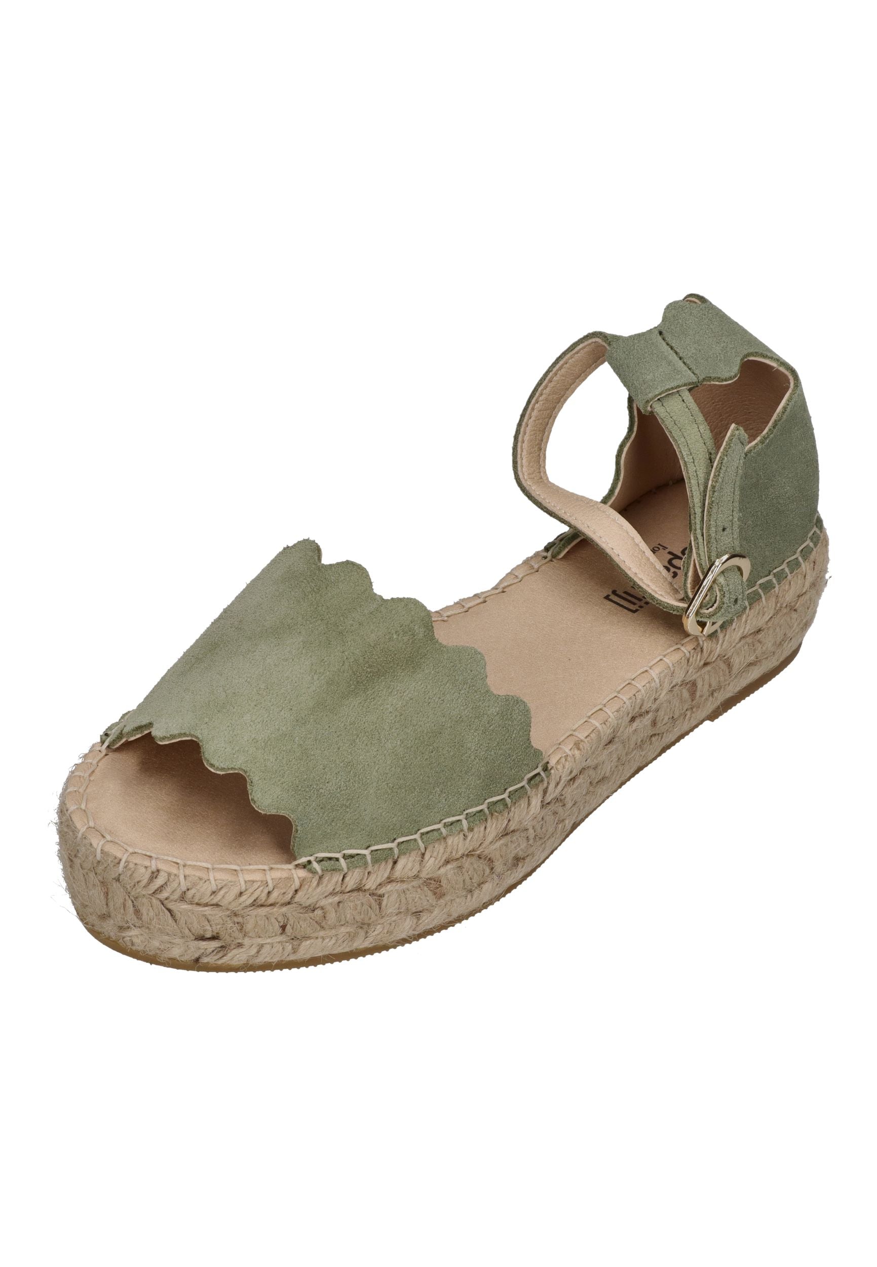 ESPADRIJ L'ORIGINALE Damen Plateausandalette LYON sage