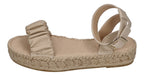 ESPADRIJ L'ORIGINALE Sandalette - NIMES RUFFLE HIGH - beige