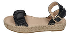 ESPADRIJ L'ORIGINALE Sandalette - NIMES RUFFLE HIGH - noir