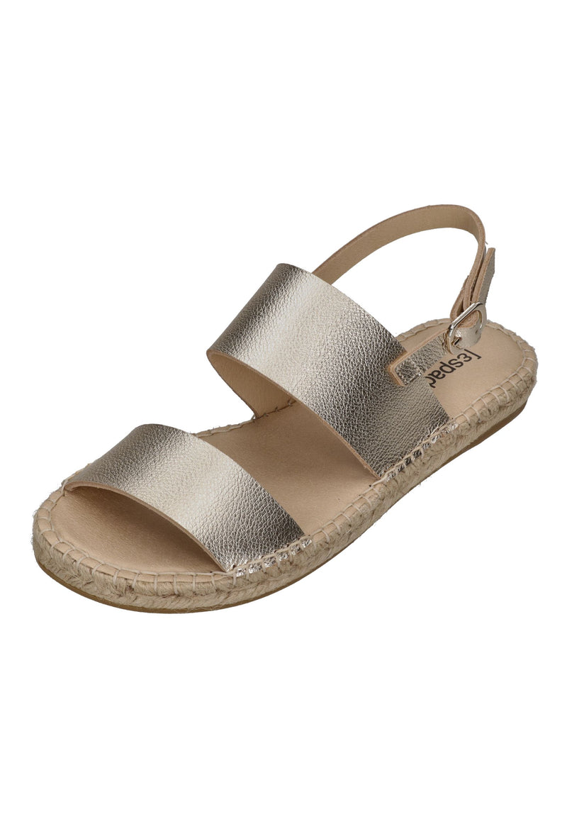 ESPADRIJ L'ORIGINALE Sandalette ROMAIN PLATINUM gold