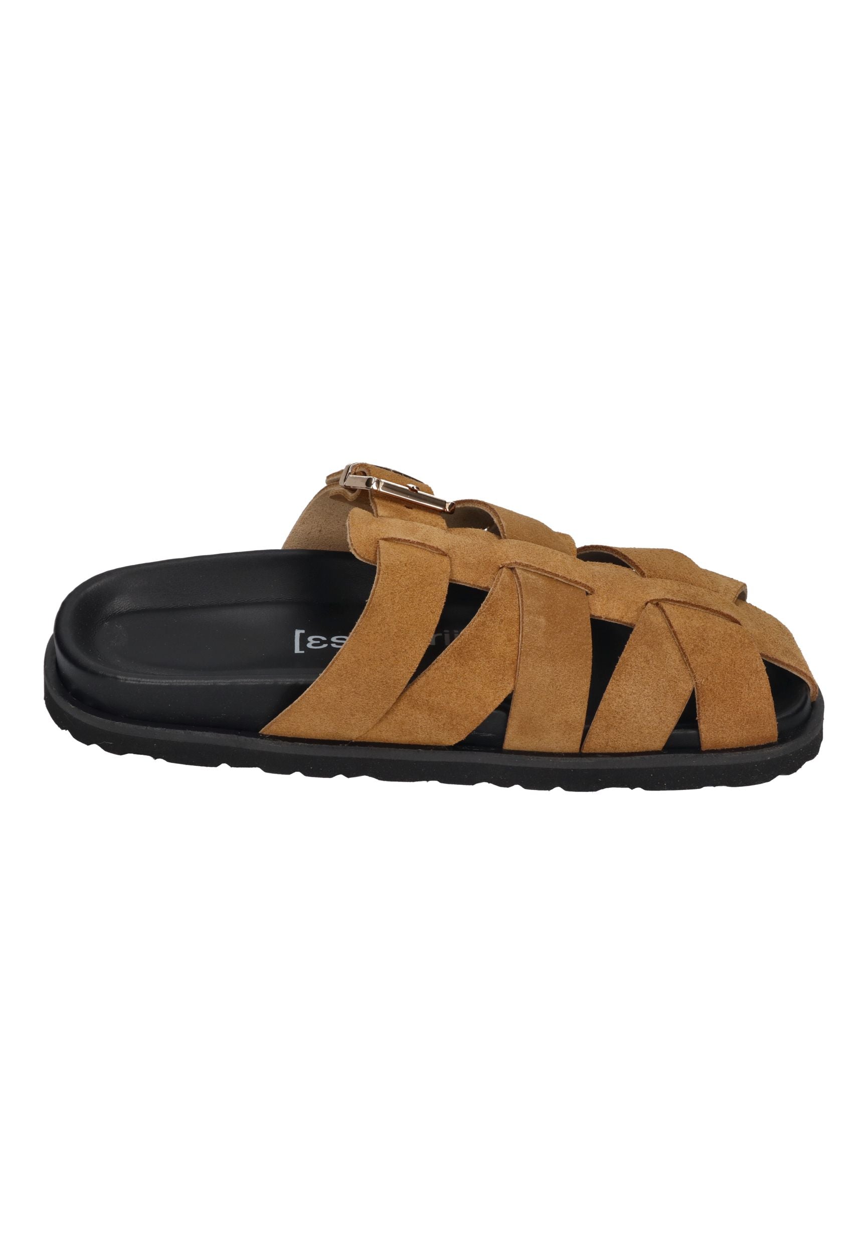 ESPADRIJ L'ORIGINALE Sandalette ROMAIN VELOUR CROISÉ tan clair