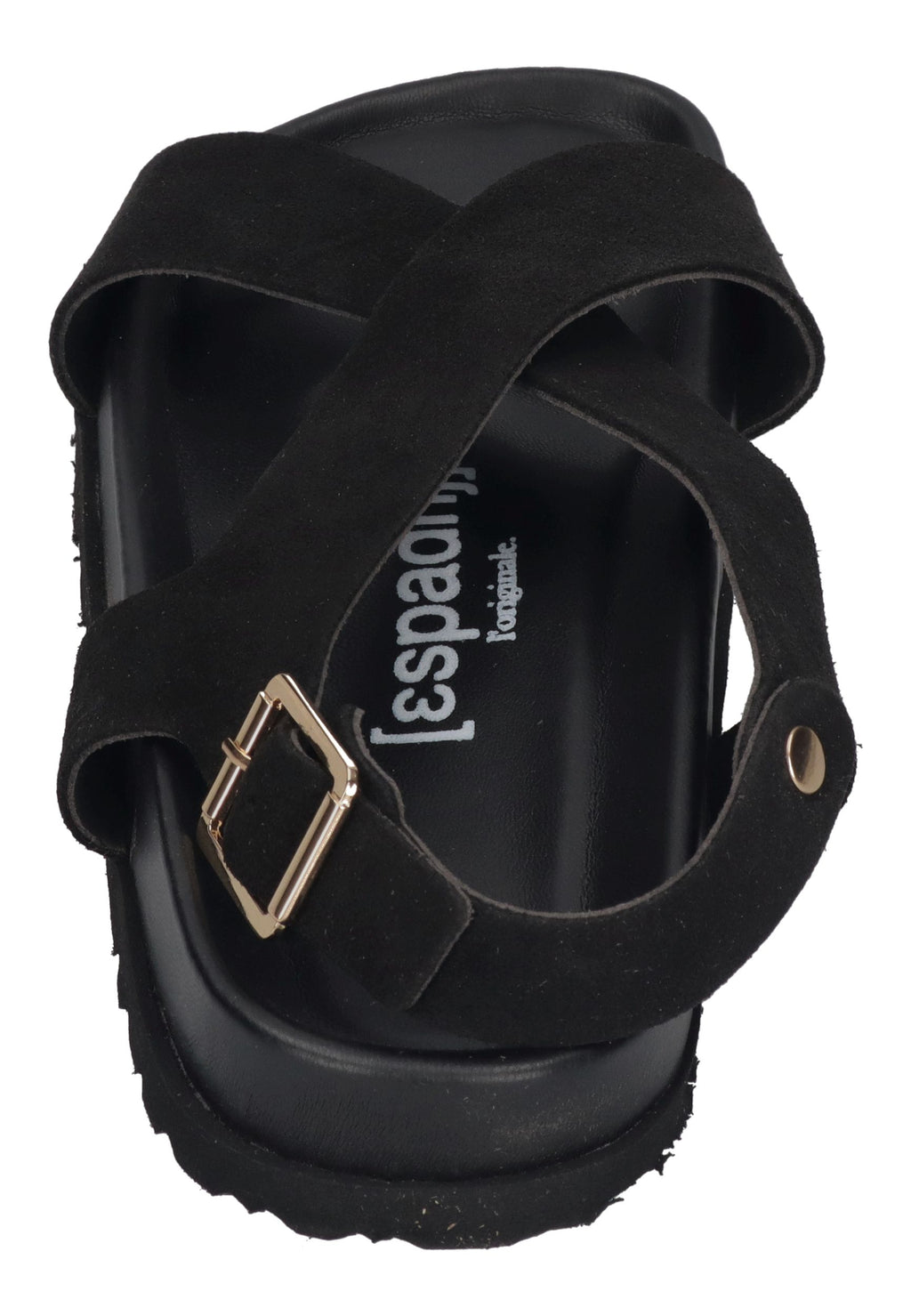 ESPADRIJ L'ORIGINALE Sandalette ROMAIN VELOUR SANDAL noir