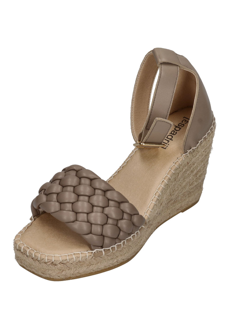 ESPADRIJ L'ORIGINALE Sandalette SAINT TROPEZ TRESSE taupe