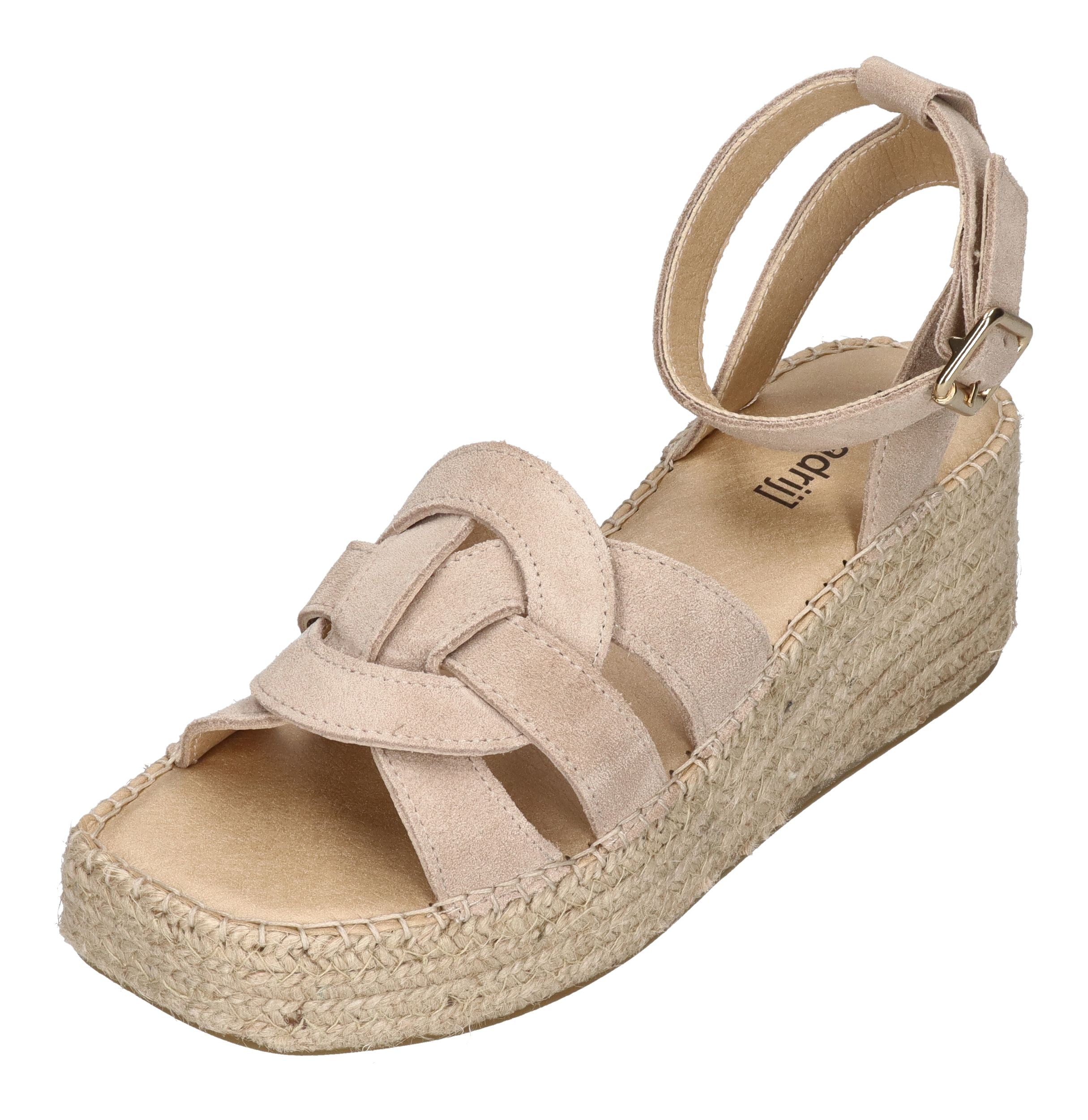 ESPADRIJ L'ORIGINALE Sandaletten TOURS VELOUR HIGH beige