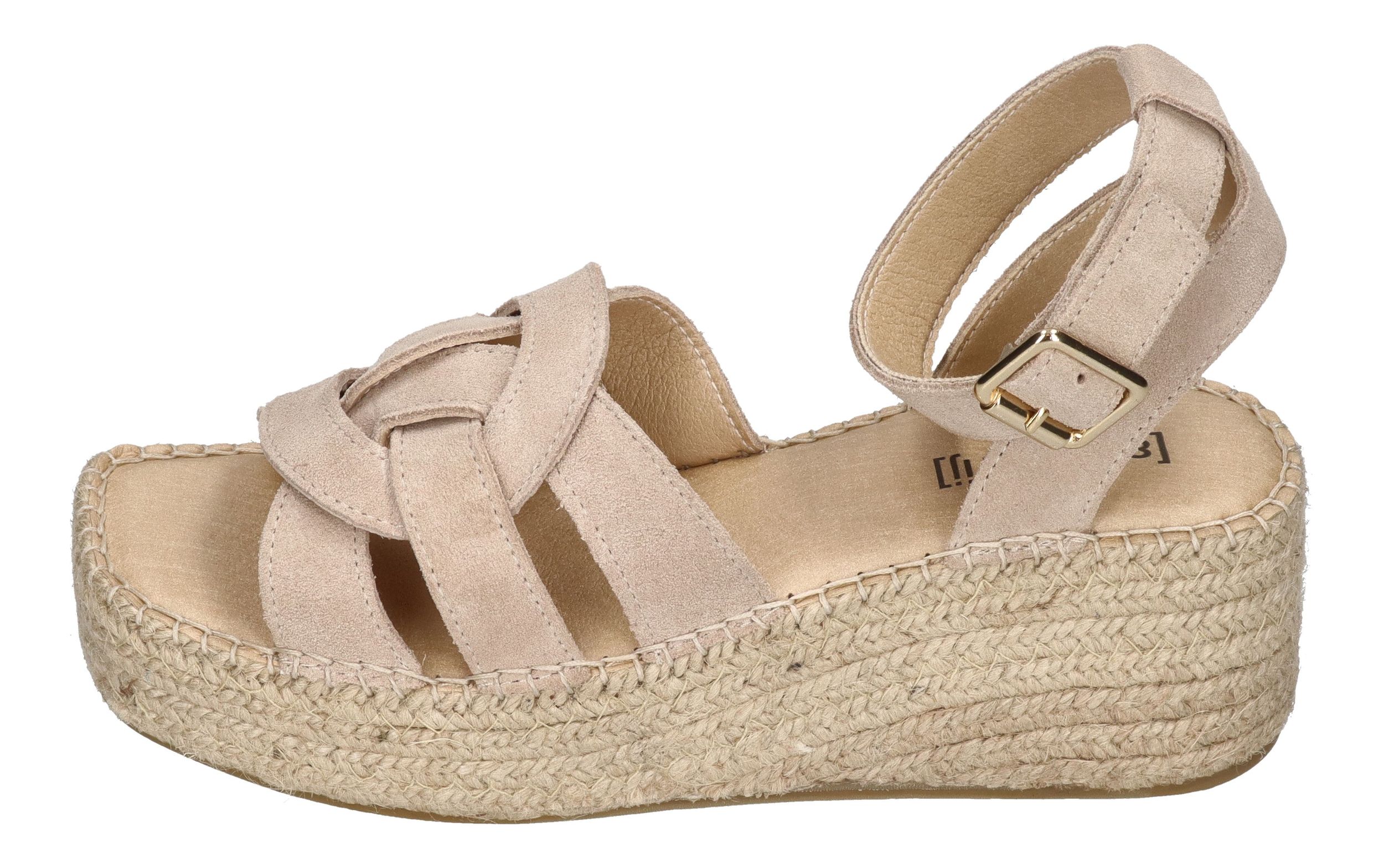ESPADRIJ L'ORIGINALE Sandaletten TOURS VELOUR HIGH beige