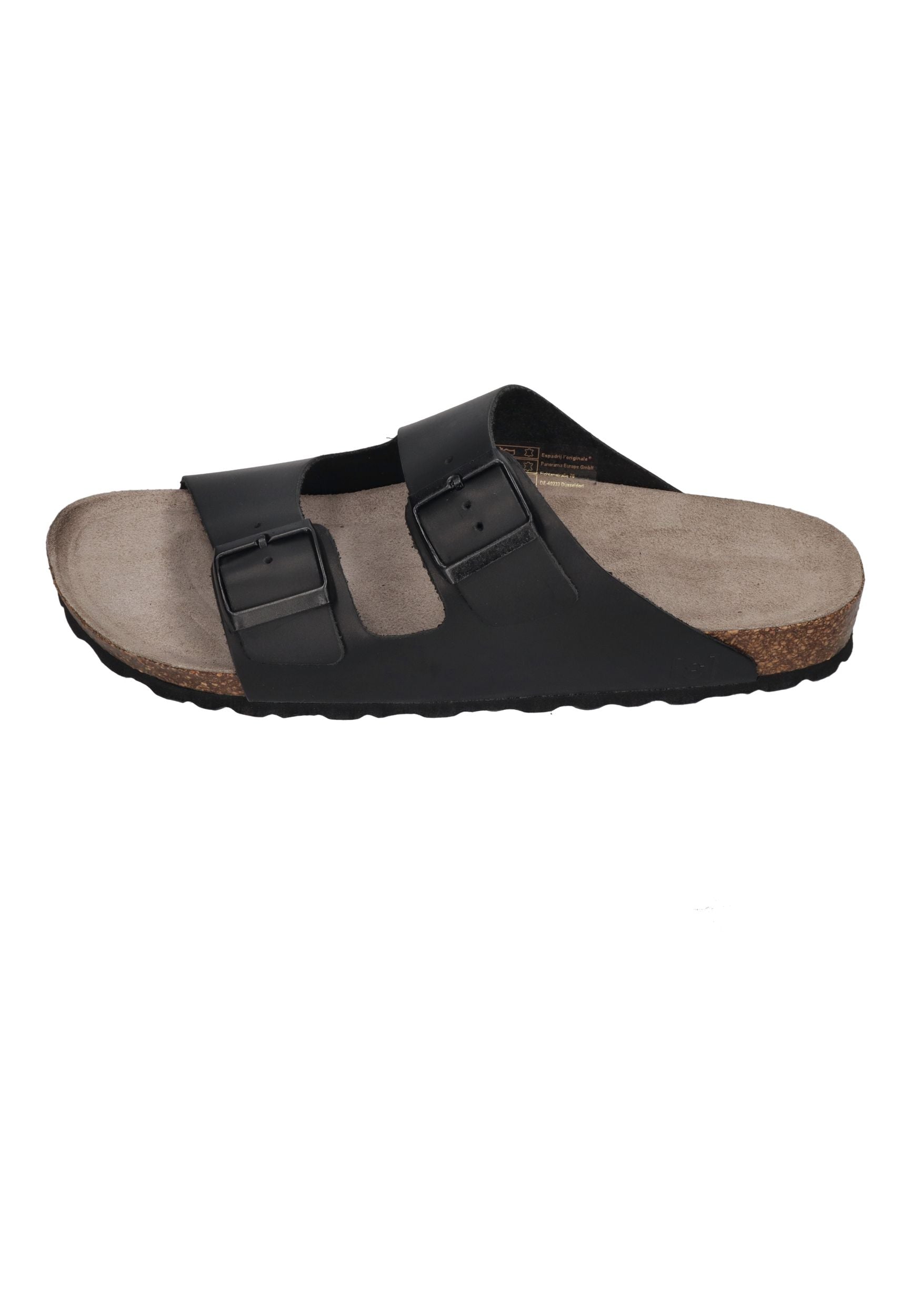 ESPADRIJ L'ORIGINALE Pantolette AMI CUIR UNISEX noir