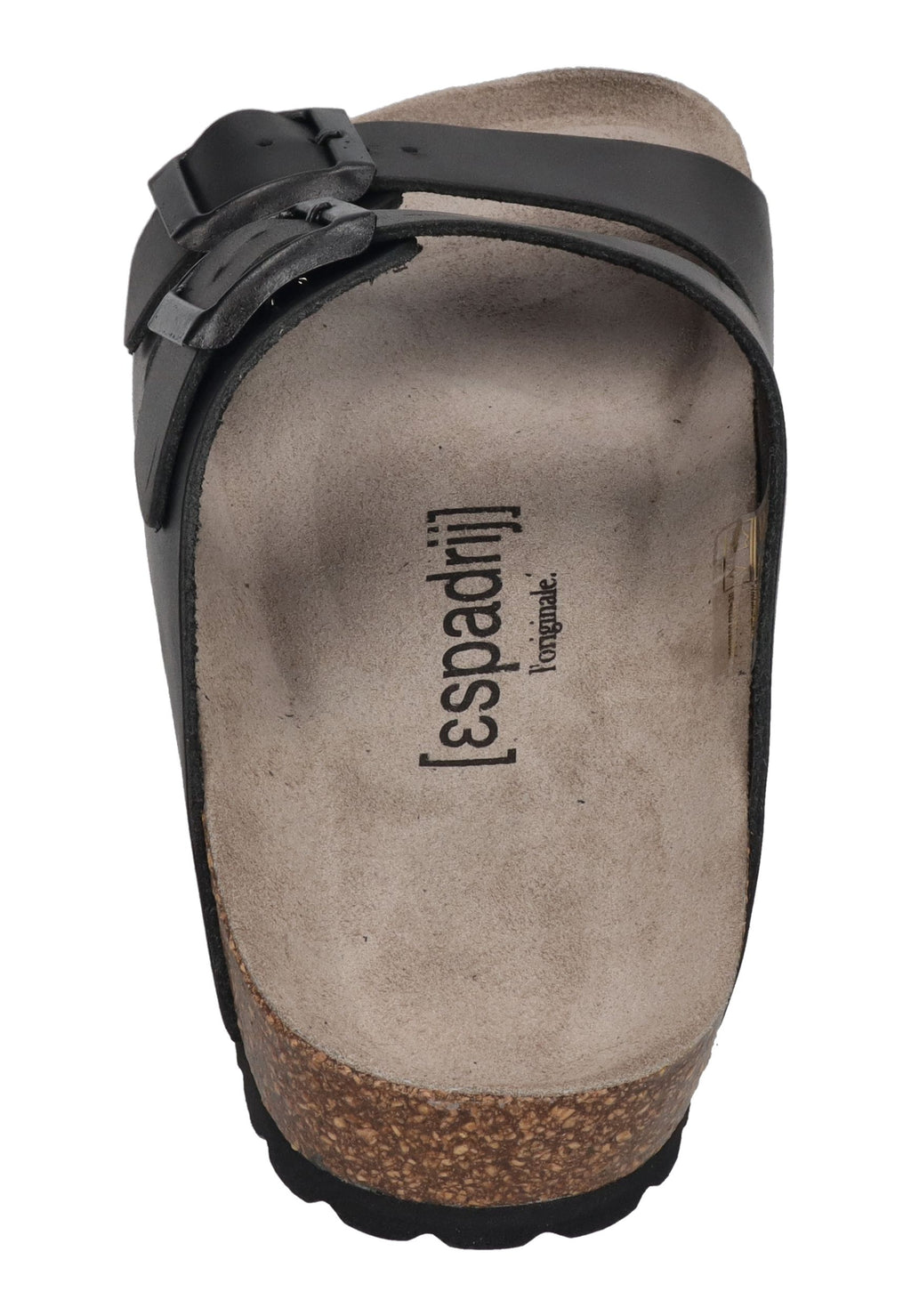 ESPADRIJ L'ORIGINALE Pantolette AMI CUIR UNISEX noir