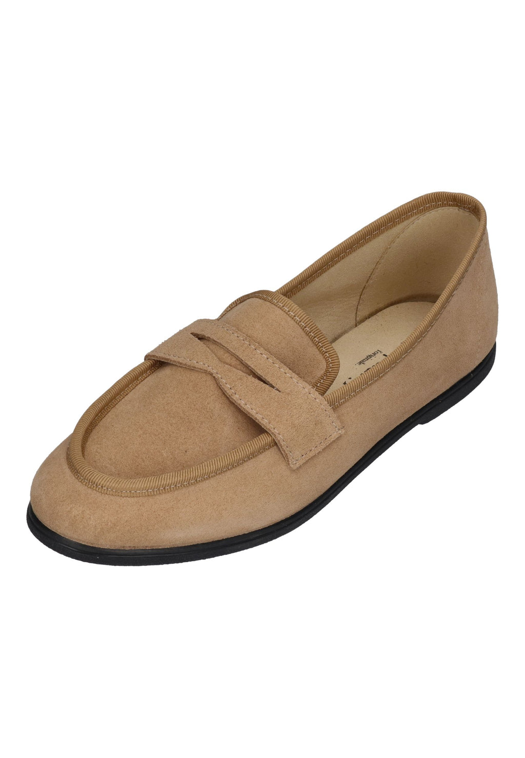 ESPADRIJ L'ORIGINALE Damen Slipper LOAFER CLASSIC VELOUR tan clair